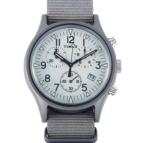 mk1 aluminum chronograph 40mm fabric watch|timex mk1 watches.